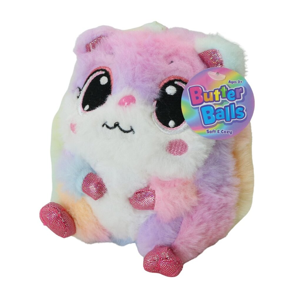 BMI Butter Balls Rainbow Sherbet Hamster Plush Stuffed Animal Toy